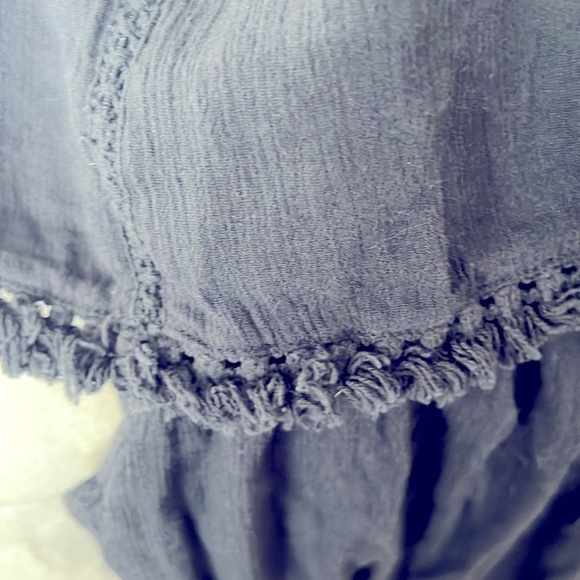 Aerie,Strapless Jumpsuit Stretchy Gauze, Perfect for Layering,DarkNavy/black, XS - Picture 7 of 12